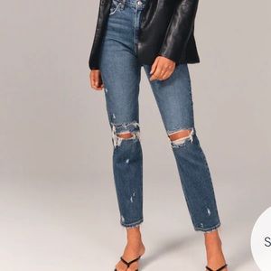 Abreconbie super high rise mom jeans